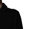 Black Silk Collared Polo T-shirt - Image 5