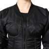 Black Nylon Full Zip Bustier Corset Jacket - Image 6