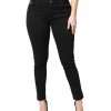 Black Cotton Mid Waisted Skinny Denim Jeans - Image 2