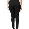 Black Cotton Mid Waisted Skinny Denim Jeans - Image 4
