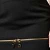 Black Virgin Wool High Waisted Mini Skirt - Image 5