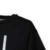 Black Printed Cotton Crew Neck Tee T-shirt - Image 3