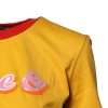 Yellow Printed Cotton Short Sleeves T-shirt - Image 3