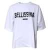 White Bellissima Cotton Crew Neck T-shirt - Image 2