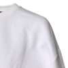 White Cotton Blend 3/4 Sleeves Blouse Top - Image 3