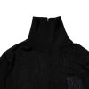 Black Knit Long Sleeves Turtleneck Slim Top - Image 5