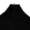 Black Knit Long Sleeves Turtleneck Slim Top - Image 5