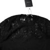 Black Floral Lace Long Sleeves Blouse Top - Image 5