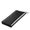 Black Blue Exotic Leather Embossed Continental Wallet - Image 6