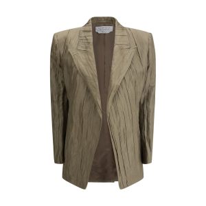 Ruched silk Mairi Blazer