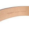 Brown Logo Engraved Metal Waist Buckle Belt - Image 4