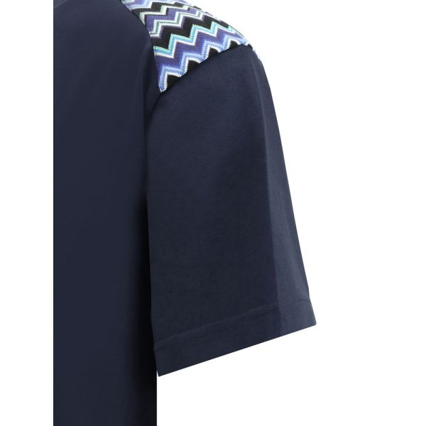 T-Shirt with ZigZag details - Image 3