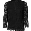 Black Lace STAFF Crew Neck Long Sleeves Top - Image 2
