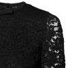 Black Lace STAFF Crew Neck Long Sleeves Top - Image 3