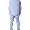 Light Blue DG Logo Cotton Men Pajama Set Sleepwear - Image 4
