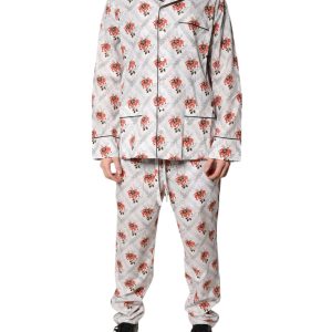 Multicolor Floral Print Cotton Pajama Set Sleepwear