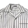 White Black Stripes Cotton Men Pajama Set Sleepwear - Image 6