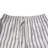White Black Stripes Cotton Men Pajama Set Sleepwear - Image 8