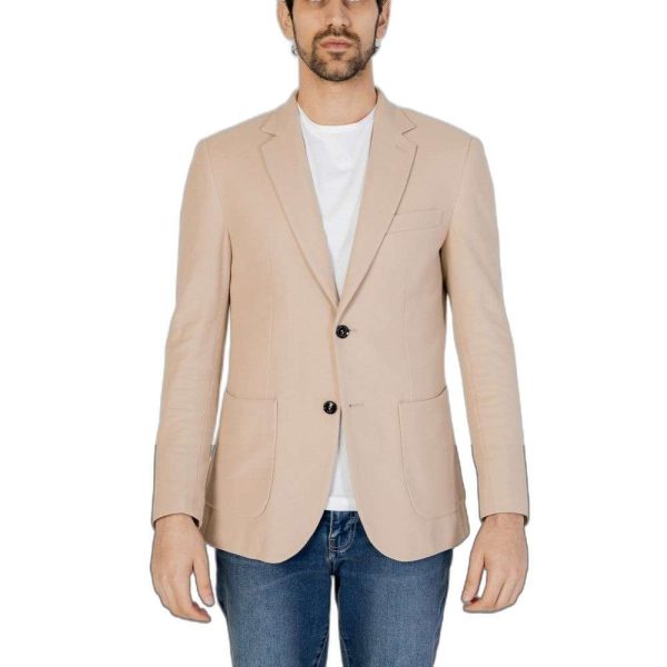 Beige Cotton Blazer