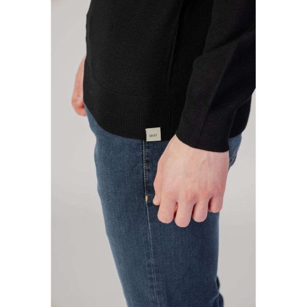 Black Cotton T-Shirt - Image 4