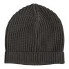 Dark Gray Cashmere Knit Winter Beanie Hat - Image 2