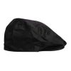 Black Cotton Newsboy Capello Cabbie Hat - Image 4