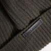 Green Wool DG Plaque Knitted Winter Beanie Hat - Image 4