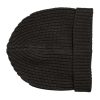 Dark Gray Cashmere Knit Winter Beanie Hat - Image 3