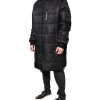 Black Hooded Parka Coat Winter Jacket - Image 3