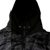 Black Hooded Parka Coat Winter Jacket - Image 5