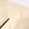 Beige Lambskin Full Zip Men Bomber Jacket - Image 6