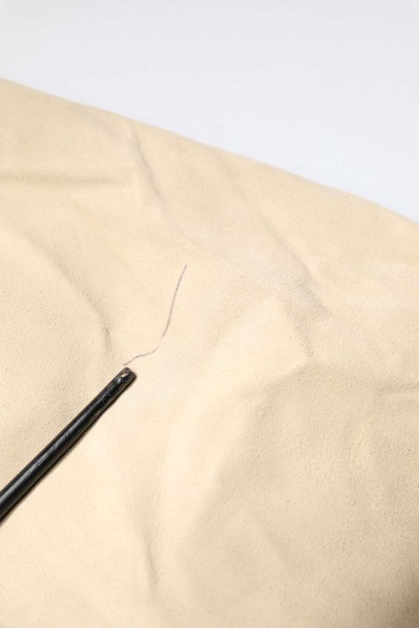 Beige Lambskin Full Zip Men Bomber Jacket - Image 6