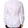 White GOLD Cotton Poplin Bib Men Dress Shirt - Image 4