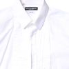 White GOLD Cotton Poplin Bib Men Dress Shirt - Image 5
