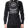 Black White Bandana GOLD Formal Dress Shirt - Image 2