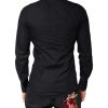 Black White Bandana GOLD Formal Dress Shirt - Image 4