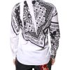 White Black Bandana MARTINI Men Dress Shirt - Image 4