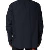 Dark Blue Cotton Long Sleeve Shirt - Image 4