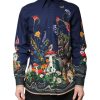 Blue Rabbit Print Long Sleeve Shirt - Image 2