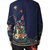 Blue Rabbit Print Long Sleeve Shirt - Image 4