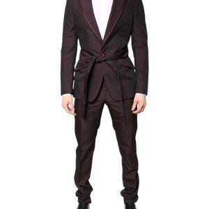 Maroon Single Breasted Formal 2 Piece Suit