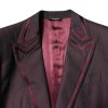 Maroon Single Breasted Formal 2 Piece Suit - Image 5
