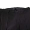 Black Cotton Single Breasted 2 Piece Suit - Image 7