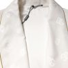 Ivory Silk Logo Men Wrap Robe Coat Jacket - Image 5