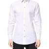 White Stripes Cotton GOLD Formal Dress Shirt - Image 2