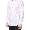 White Stripes Cotton GOLD Formal Dress Shirt - Image 3