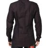 Maroon Jacquard Cotton GOLD Men Dress Shirt - Image 4