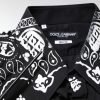 Black White Bandana MARTINI Men Dress Shirt - Image 6