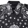 Black White Bandana Cotton Formal Dress Shirt - Image 5