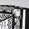 Black White Bandana Cotton Formal Dress Shirt - Image 8